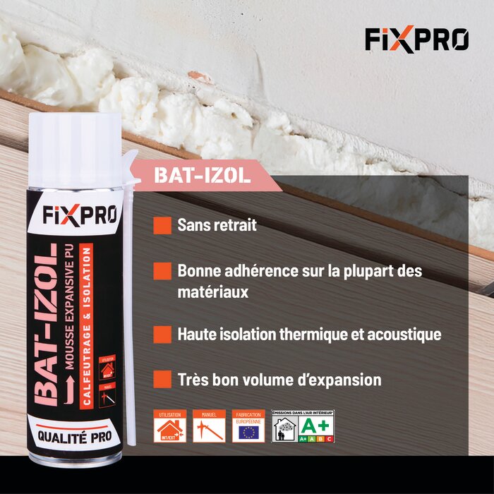 Mousse polyuréthane - FIXPRO - Bati-zol-5