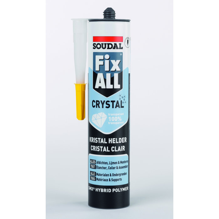 Mastic MS polymères - 290 ml - Fix all crystal - Soudal-4
