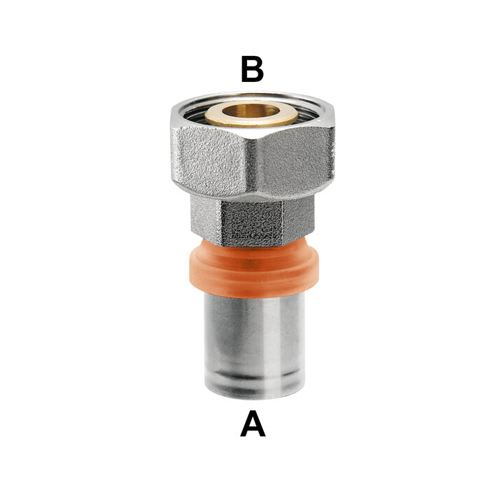 Raccord femelle pour multicouche à sertir - RBM - 16 x 2