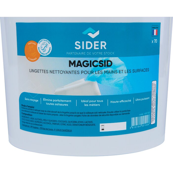 Lingettes nettoyantes - MagicSid - SIDER - 70 unités-4