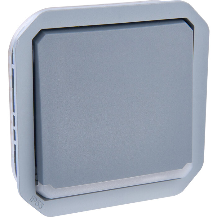 Poussoir NO lumineux avec voyant étanche - Plexo - Legrand - 10 A