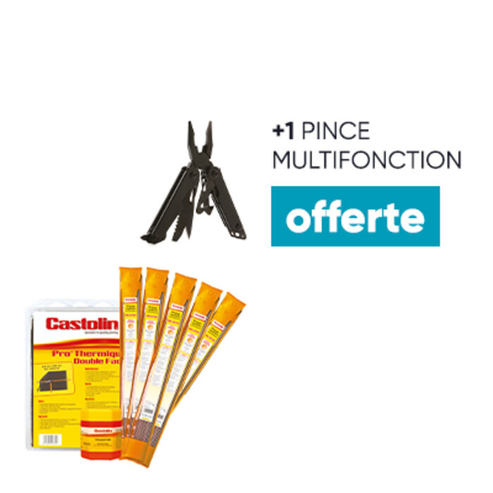 Lot de soudure CASTOLIN - 1 kg de baguette RB5246 + 1 décapant 800 + 1 écran pro thermique + 1 pince multifonction OFFERTE-1