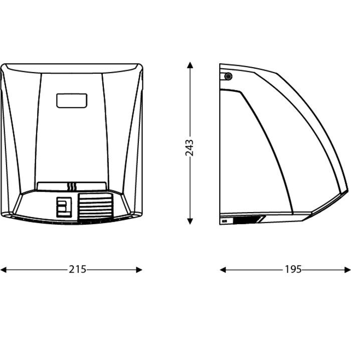 Sèche-mains - JVD - Zephyr blanc -1