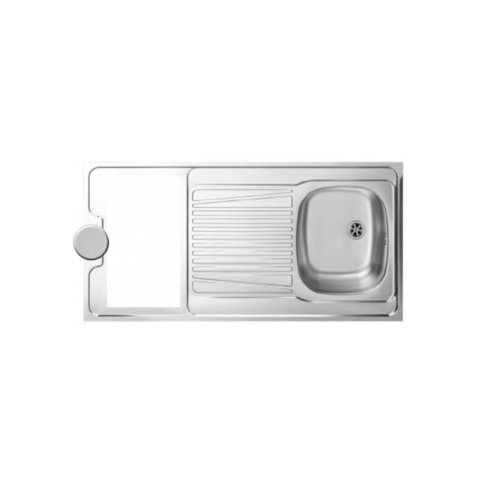 Evier de cuisinette - NORD INOX - 1200x600 mm - Une cuve -1