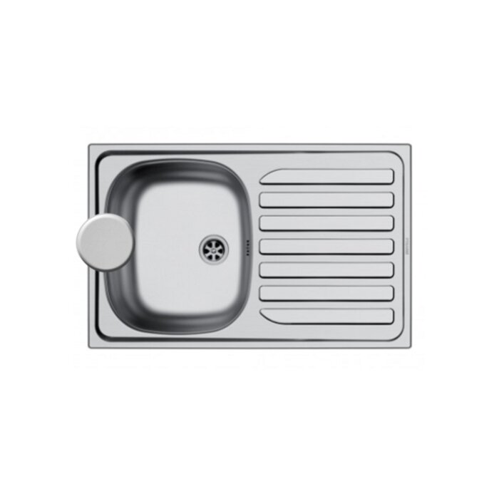 Evier inox - NORD INOX - 755x480 mm - Une cuve - Sans vidage-1