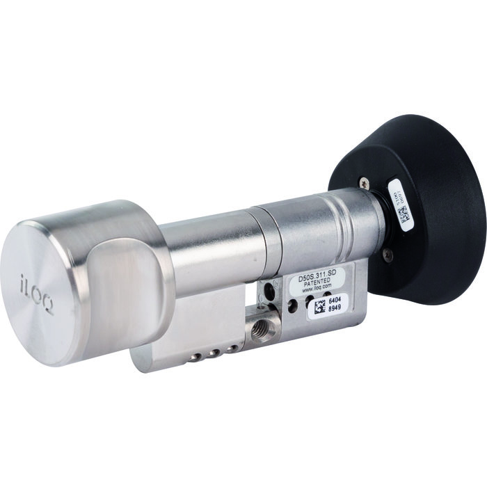Cylindre DIn à bouton avec lecteur court - ILOQ - 30 / 30 mm-1