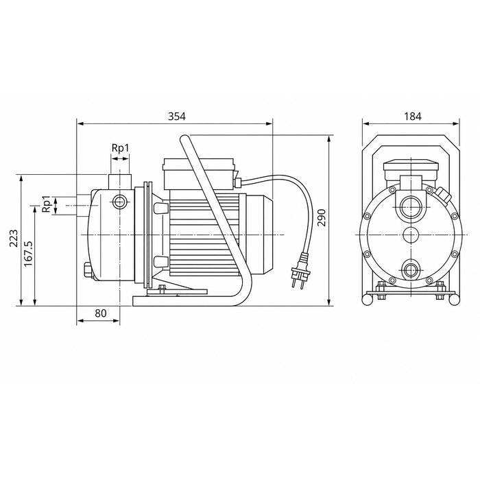 Pompe à jet - WILO - WJ - 230 V-1