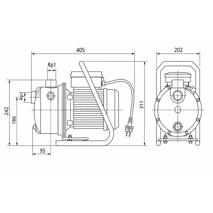 Pompe de surface auto-amorçante - Jet HWJ - WILO-1