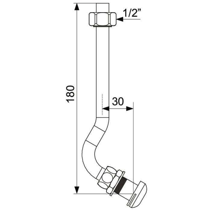 Tubulure d'alimentation – DELABIE - F1/2"-1