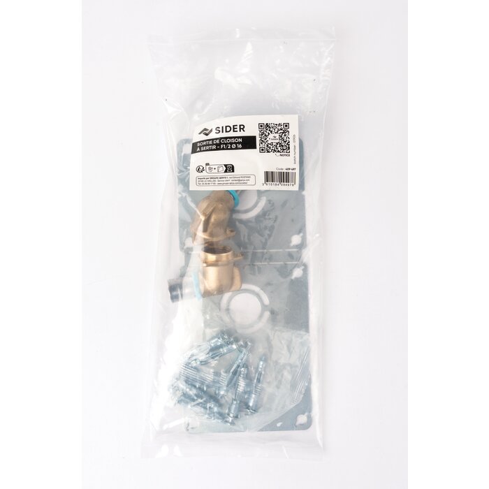 Sortie de cloison modulable - SIDER - Soluflex  - A sertir - Ø16 mm - F1/2" -4