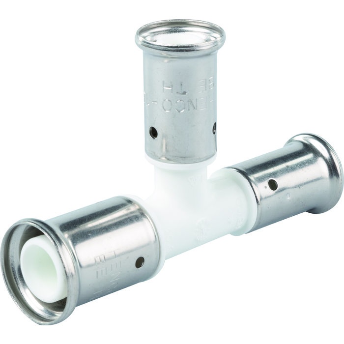 Té réduit multicouche PVDF - Henco - A sertir -3