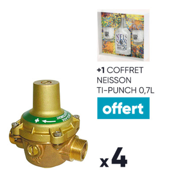 Réducteur de pression n°11 - Desbordes - Mâle / Mâle - 20X27 - Lot de 4 + 1 coffret Ti-Punch OFFERT-1