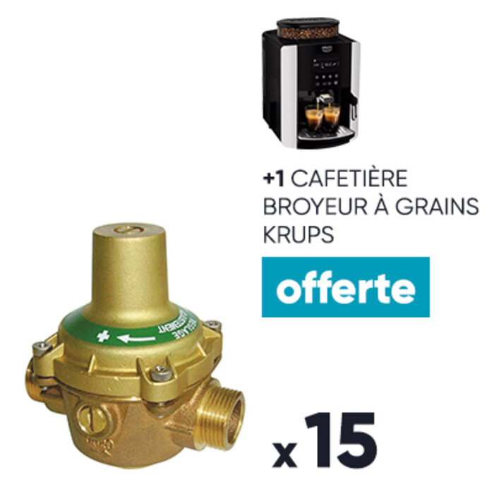 Réducteur de pression n°11 - Desbordes - Mâle / Mâle - 20X27 - Lot de 15 + 1 cafetière broyeur à grains OFFERTE