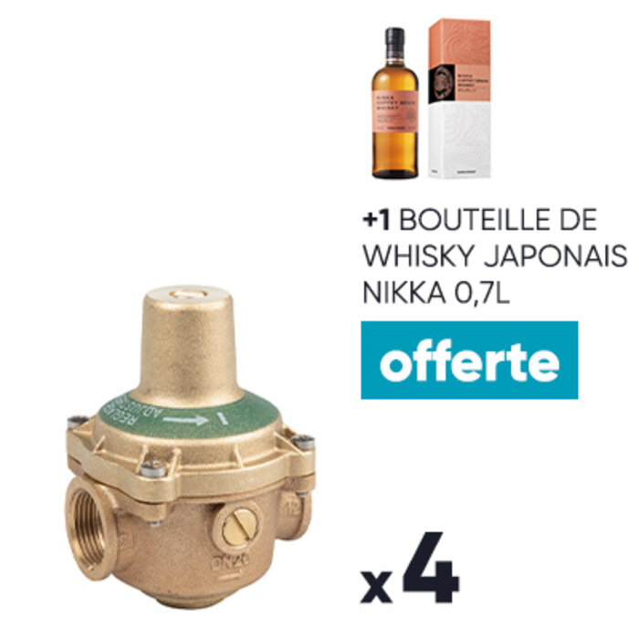 Réducteur de pression n°11 - Desbordes - Femelle / Femelle - 20X27 - Lot de 4 + 1 bouteille de whisky japonais Nikka OFFERTE