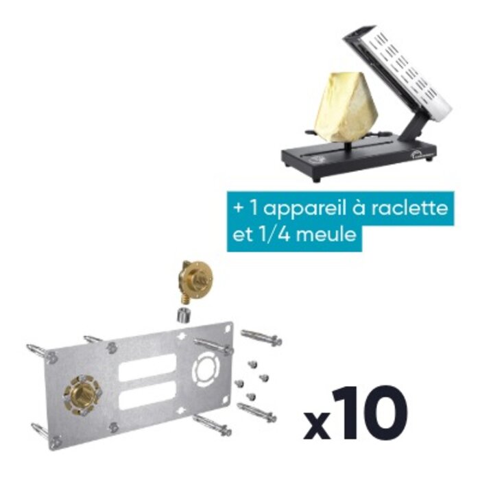 Lot de 10 sorties de cloison double - WATTS - Robifix - Ø 16 mm - + Appareil à raclette + 1/4 meule OFFERTES-1