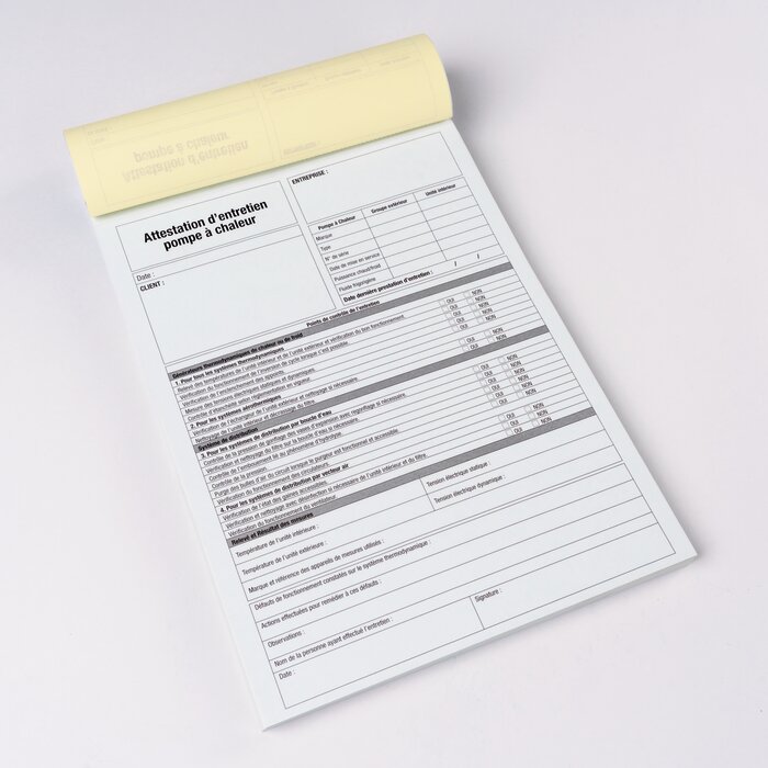 Carnet d'entretien pour pompe à chaleur - 50 pages-3