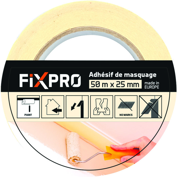 Ruban adhésif d'emballage - Fixpro - Longueur 100 m x 50 mm