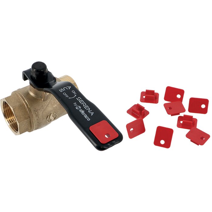 Clips rouges pour vanne à levier – SFERACO – Serena – Eau chaude - Sachet de 10-2