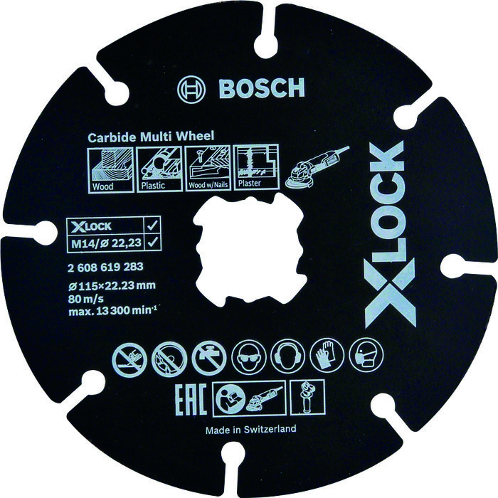 Disque carbure - XLock - Bosch - 115 mm