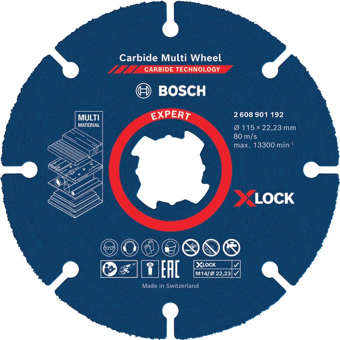 Disque à tronçonner - BOSCH - X-LOCK - Diamètre 115 mm-1