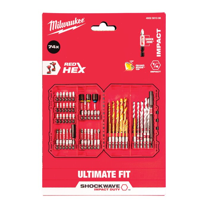 Coffret vissage et perçage - MILWAUKEE - 74 pièces-3