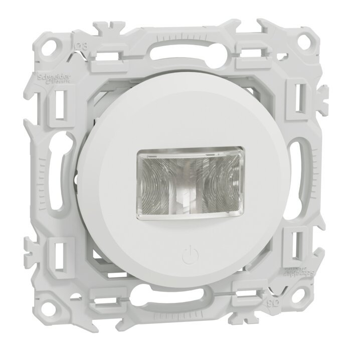 Détecteur de présence et de mouvement – SCHNEIDER - ODACE – 3 fils avec neutre – Blanc craie-1