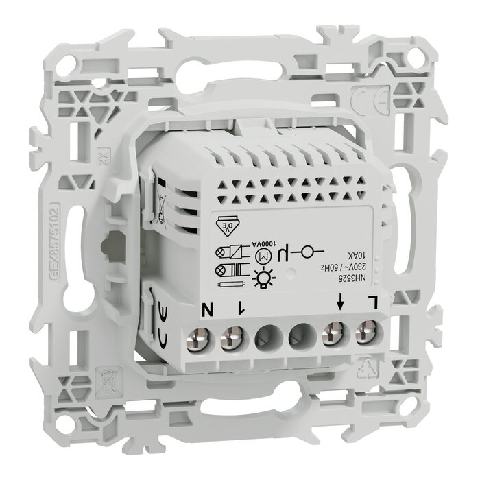 Détecteur de présence et de mouvement – SCHNEIDER - ODACE – 3 fils avec neutre – Blanc craie-2