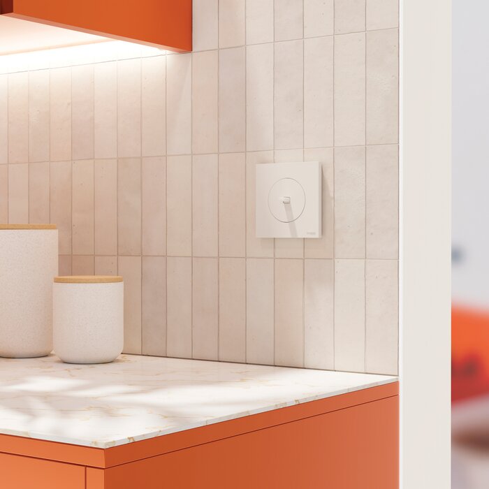 Plaque de finition 1 poste – SCHNEIDER ELECTRIC – ODACE – Blanc craie-4