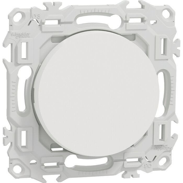 Interrupteur va-et-vient ou poussoir 10AX – SCHNEIDER ELECTRIC – ODACE – Blanc craie