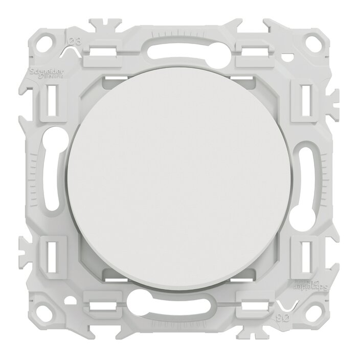Interrupteur va-et-vient ou poussoir 10AX – SCHNEIDER ELECTRIC – ODACE – Blanc craie-2