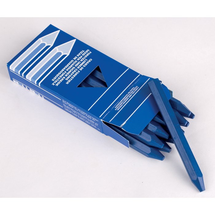 Craie industrielle - Outibat - Couleur Bleu - Boîte de 12-4