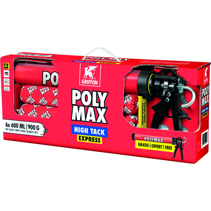 Colle de construction Poly Max + 1 pistolet offert-1