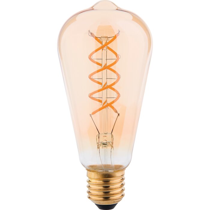 Ampoule LED edison à filament déco - XXCELL - Ambré - E27 - 5 W-1