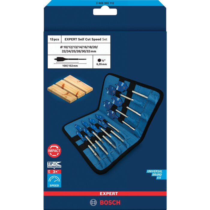 Coffret de mèches plates - BOSCH - Expert Self Cut Speed - x13 mèches plates -3