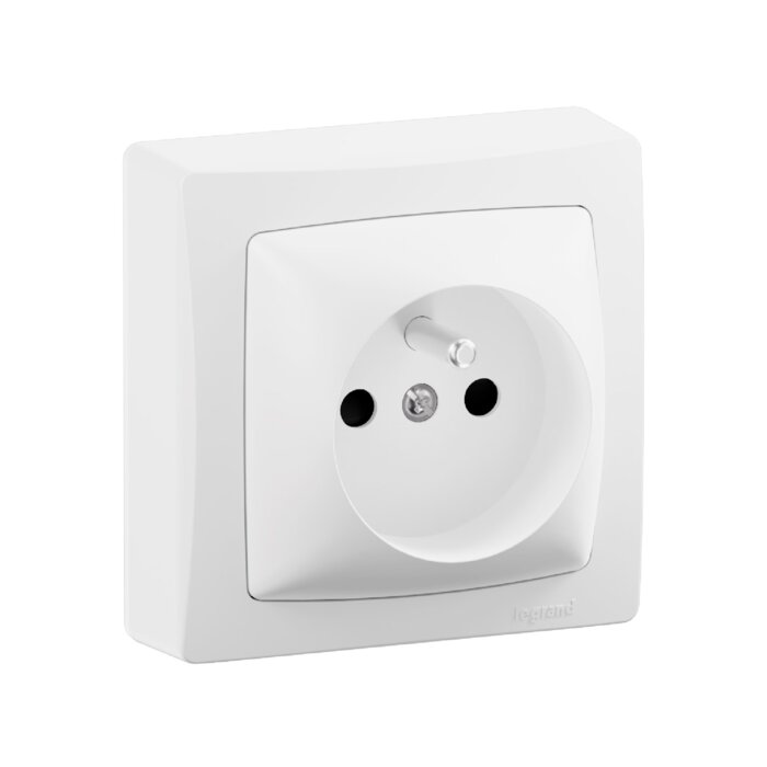 Prise électrique 2P+T – LEGRAND – 16A - 250V - En saillie - Blanc-2