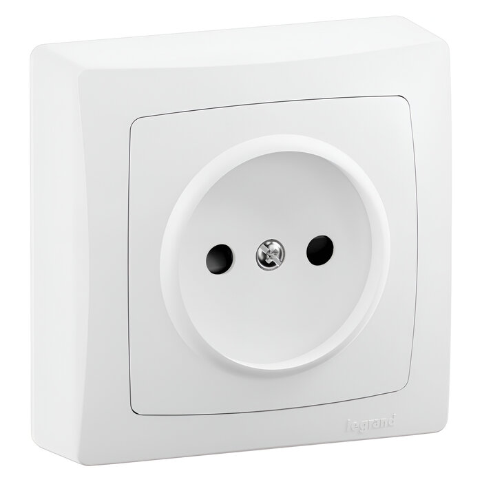 Prise de courant 2P saillie – LEGRAND – 16 A – Blanc-1