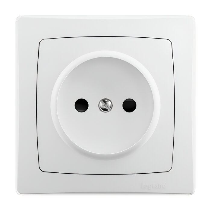 Prise de courant 2P saillie – LEGRAND – 16 A – Blanc-2