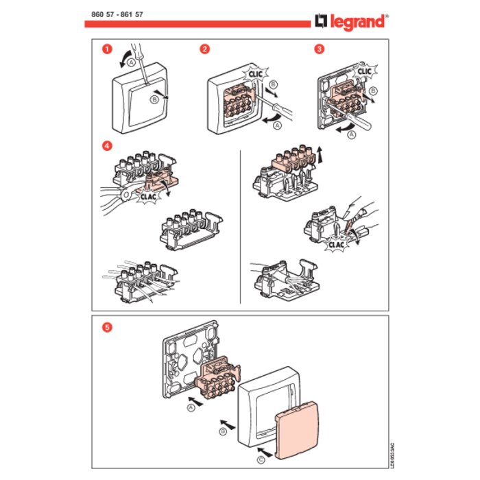 Boîte blanche carrée - LEGRAND - Saillie - Blanc - 72 x 72 x 30.1 mm-1