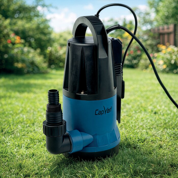 Pompe vide-cave eau claire - EC754 - Capvert - Flotteur intégré - 750 W - 13 m³/h-14