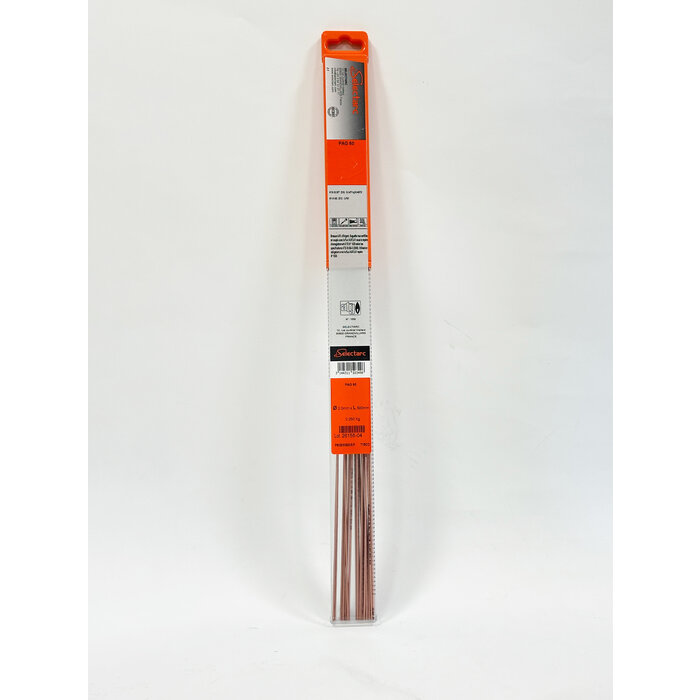 Baguettes de brasage cuivre-phosphore-argent – SELECTARC – PAG 60 – Ø 2 mm – 250 g-1