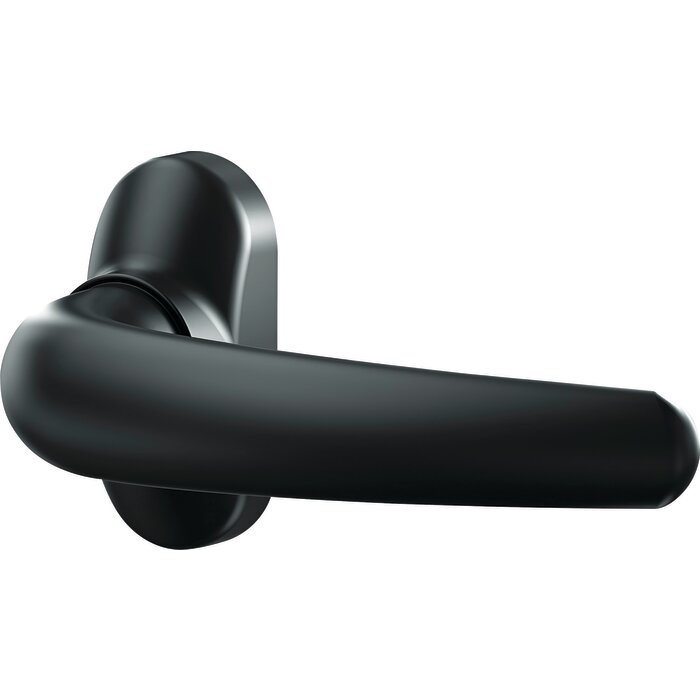 Poignée de porte sur rosace –VACHETTE - Scoot – Noir – L.130,6 mm-1