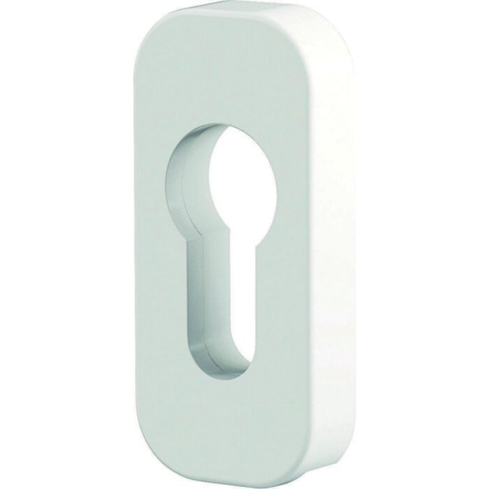 Ensemble poignée et rosace - VACHETTE -  Quad - Blanc - L. 127 mm-2