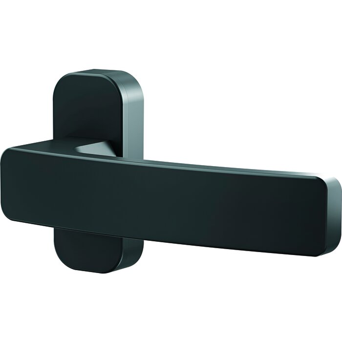 Ensemble poignée et rosace - Quad - VACHETTE - Noir - L. 127 mm-1