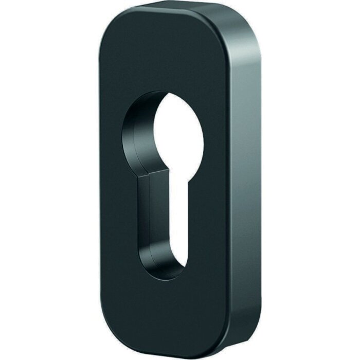 Ensemble poignée et rosace - Quad - VACHETTE - Noir - L. 127 mm-2