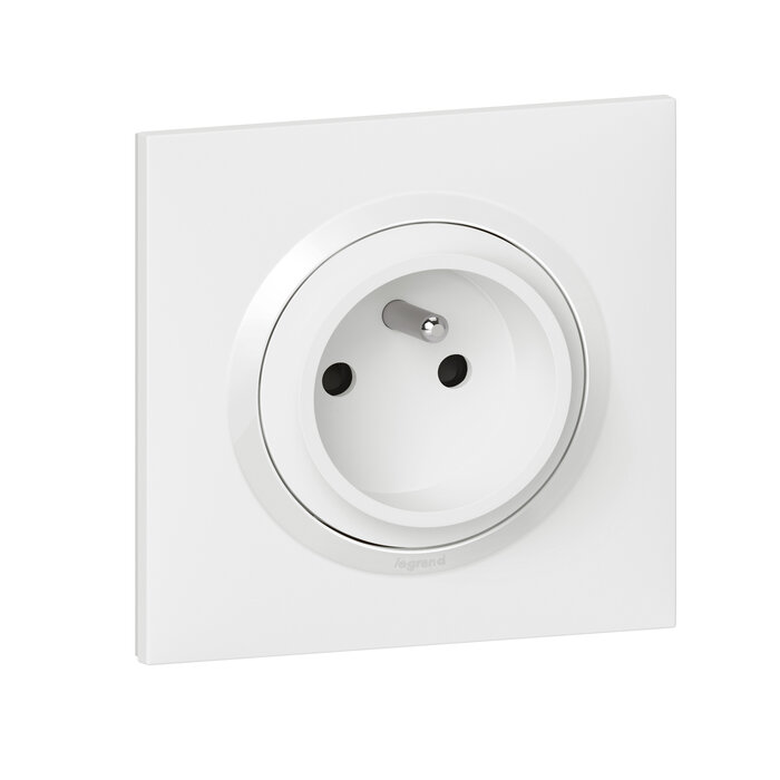 Prise de courant easyréno - LEGRAND - Dooxie one - 2P+T  - 16 A - Faible profondeur - Blanc -4