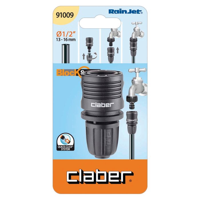 Raccord automatique - Tuyau Ø 13 mm - Rainjet - Claber-2