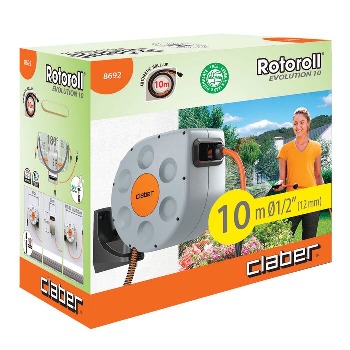 Dévidoir Rotoroll Evolution Claber - 10 m-3