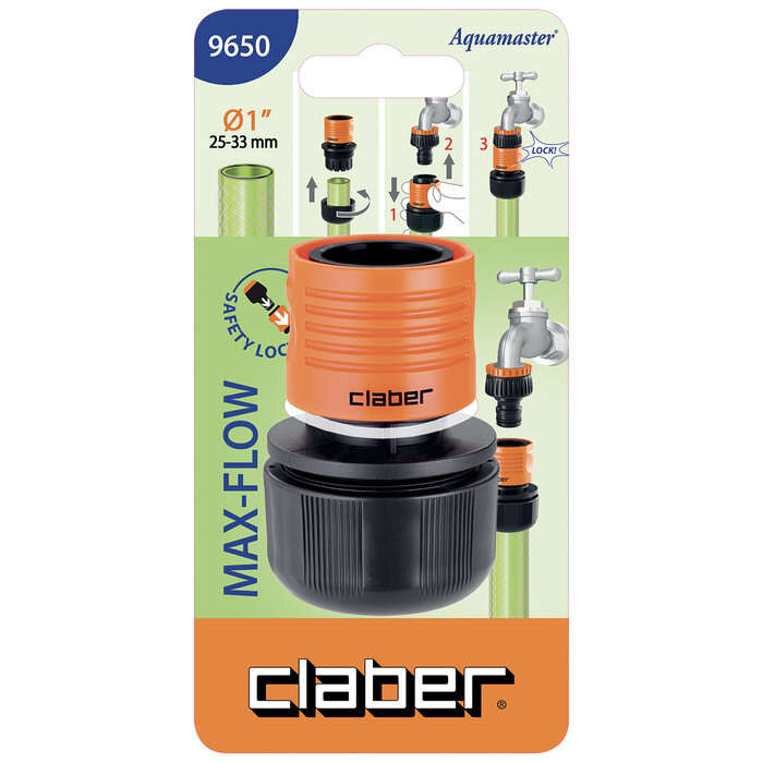 Raccord grand débit - CLABER - Pour tuyaux de 25 mm -2