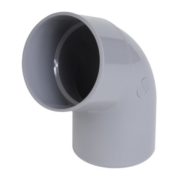 Coude PVC évacuation – mâle/femelle - 67°30' - Ø80 mm-1