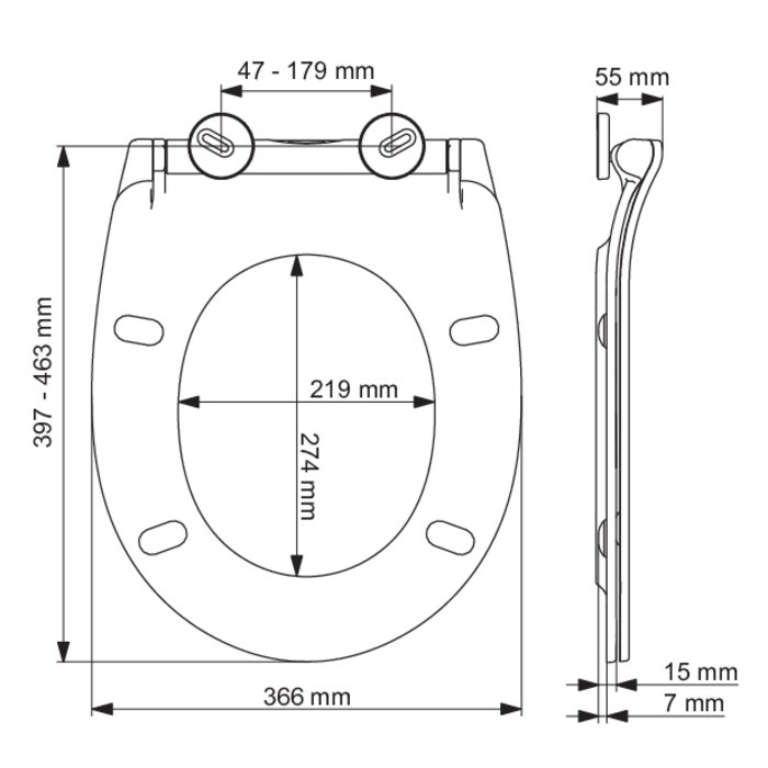 Abattant double en thermodur Fusion Dubourgel-1